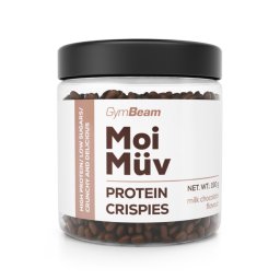 GymBeam MoiMüv Protein Crispies 190 g ciocolată cu lapte
