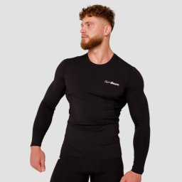 GymBeam Tricou de compresie cu mânecă lungă High Black L