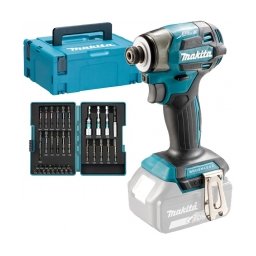 Makita - DTD173ZJX2 - Masina de insurubat cu impact fara acumulatori si incarcator, Li-Ion, 18 V, - Ah, 180 Nm, M5-M16, valiza speciala, accesorii