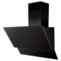Hota decorativa Kumtel DA6-835-A0A, 450 m³/h, 3 viteze, LED, Filtru din aluminiu, Panou din sticla, Negru