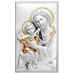 Icoana Sfantul Iosif Argint 6.5x11 cm