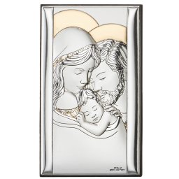 Icoana Sfanta Familie Argint 6.5x11 cm Aurie