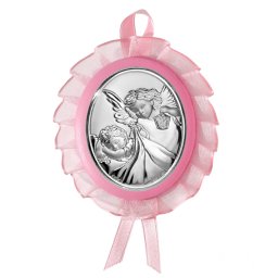 Medalion Patut Inger Pazitor 9.5 cm Roz