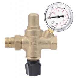 Robinet alimentare automat 1/2" cu manometru D.63 mm
