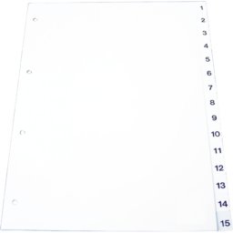 Index plastic 1-31, A4 120 microni Optima