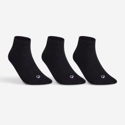 Set 3 Perechi Șosete Mid Tenis RS100 Negru Adulți