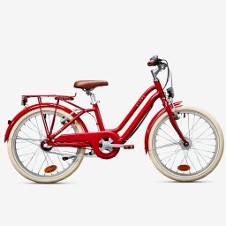Bicicletă de oraș Elops 900 20" roșu copii 120-135 cm