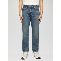 Blugi barbati Pete, cu talie medie, Regular fit, Straight leg, Albastru (SELECTATI MARIMEA: 33, SELECTATI LUNGIMEA: 32)