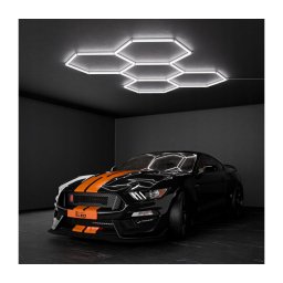 Plafonieră LED 240W, 85-265V, 6500K, 298x209 cm, CRI 90, IP44, albă