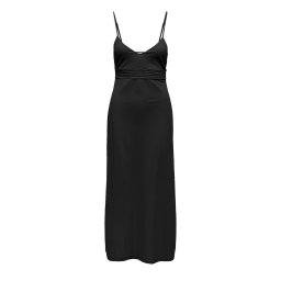 ONLY Rochie Onlsakura Sl Midi V-Neck Strap 15366886 C-N10 black