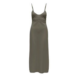 ONLY Rochie Onlsakura Sl Midi V-Neck Strap 15366886 18-0516 TCX smokey olive
