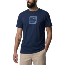 COLUMBIA T-Shirt CSC Seasonal Graphic 2155031 464 collegiate navy, illuminated brand