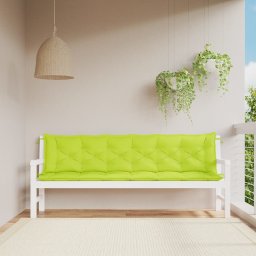 Perne banca de gradina 2 buc., verde aprins, tesatura oxford GartenMobel Dekor