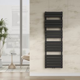 Calorifer portprosop baie Voss, negru, 160x50 cm, 844 W