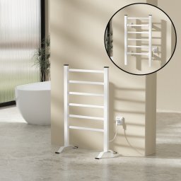 Portprosop electric pentru baie Savitaipale 85x55 cm alb, [pro.tec]