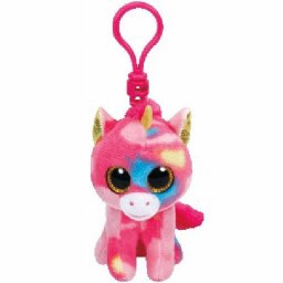 Breloc din plus Ty Boos unicorn multicolor, 8,5 cm
