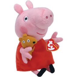 Jucarie de plus Ty Peppa Pig 15 cm, moale si originala