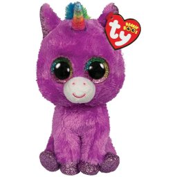 Jucarie de plus Ty Beanie Boos Rosette, unicorn multicolor, 15 cm
