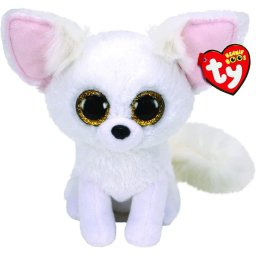 Jucarie de plus TY Vulpe Polara alba, 15 cm, moale si pufoasa