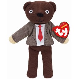 Ursulet de plus TY Mr Bean Beanie Babies, 15 cm, multicolor