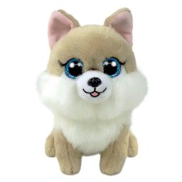 Jucarie de plus TY Honeycomb, catelus pufos cu ochi mari, 15 cm