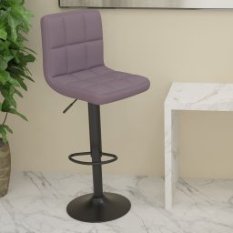 Scaun de bar, gri taupe, material textil GartenMobel Dekor