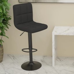 Scaun de bar, negru, material textil GartenMobel Dekor