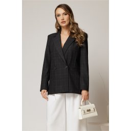 Sacou bleumarin casual office in carouri