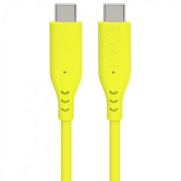 Cablu USB 2.0 type C 60W T-T 1.5m silicon Galben, ku31sa15y