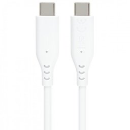Cablu USB 2.0 type C 60W T-T 1.5m silicon Alb, ku31sa15w