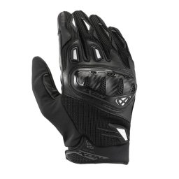 Manusi barbati Roadster vara piele/textil Ixon model Rise Air 2 MS culoare: negru/alb - degete tactile