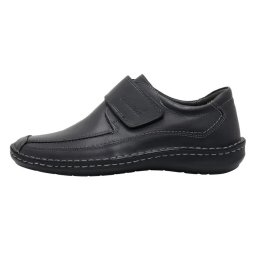 Pantofi barbati, negru, casual, piele naturala, cu talpa joasa, Nicolis 203220-Negru (Marime: 41)