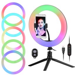 Lampa Ring Light Circulara Led RGB 18"