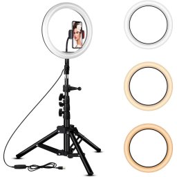 Lampa Ring Light LED 18" Circulara cu Lumina rece / naturala / calda XL