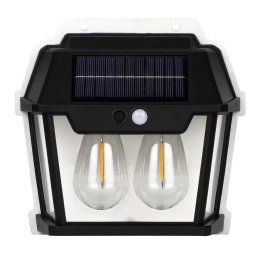 Lampa Solara de Perete Q D1522 Cu 2 becuri LED pentru exterior cu senzor de miscare si lumina