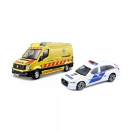 Bburago: Ambulanță și mașină de poliție cu inscripții în lb. maghiară