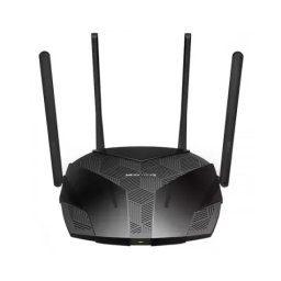 Router Wireless Gigabit MERCUSYS AX1800 MR70X, Wi-Fi 6, 802.11 a/b/g/n/ac/ax, Dual-Band 574 + 1201 Mbps, Negru