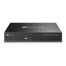 NVR TP-LINK VIGI NVR1008H, 8 canale, compresie video H.265+, compatibil ONVIF, control de la distanta, Black