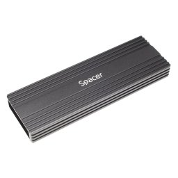 HDD Rack pt. SSD M.2 PCIe NVME, interfata PC USB 3.1 Type C, Striat, aluminiu, Negru