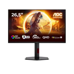 Monitor LED AOC G4 Q27G4SDR computer monitor 67.3 cm (26.5") 2560 x 1440 pixels Quad HD QD-OLED Black, Red