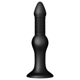 BUTTR - dildo anal - formă bombă - silicon negru