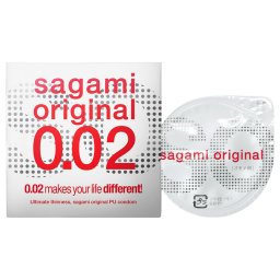 Sagami Original 0,02 - prezervativ ultra subțire - 55mm - 1 bucată