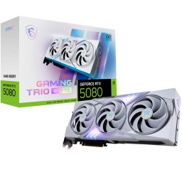 MSI GAMING GEFORCE RTX 5080 16G TRIO OC WHITE plăci video NVIDIA 16 Giga Bites GDDR7 (RTX 5080 16G GAMING TRIO OC WHITE)