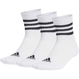 Set 3 perechi sosete Adidas 3-Stripes Cushioned Sportswear Mid-Cut