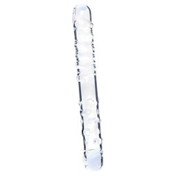 Clarity - dildo din sticlă cu două capete - transparent