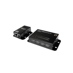 LOGILINK USB 2.0 Cat.5 extender up to 50m with 4-port hub