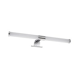 Aplica LED pentru oglindă de baie 2-în-1 APA LED, 6W, 230V, 40 cm, IP44, crom lucios