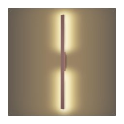 Brilagi - LUNA Aplică LED pentru exterior, 24 W, 230 V, 3000 K, IP65, 100 cm, maro, CRI 90