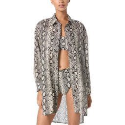 MICHAEL KORS Cămaşă Cover Up MM05763 004 black mlt