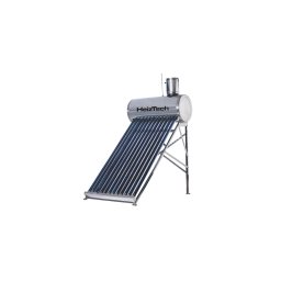 Panou solar 120 litri nepresurizat cu 12 tuburi vidate rezervor si suport otel inoxidabil pentru preparare apa calda menajera HeizTech